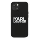 Etui Karl Lagerfeld Silicone Stack Logo na iPhone 13 mini - czarne