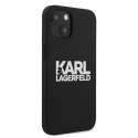 Etui Karl Lagerfeld Silicone Stack Logo na iPhone 13 mini - czarne