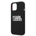 Etui Karl Lagerfeld Silicone Stack Logo na iPhone 13 mini - czarne