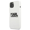 Etui Karl Lagerfeld Silicone Stack Logo ns iPhone 13 mini - białe