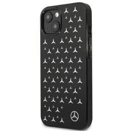 Etui Mercedes Silver Stars Pattern na iPhone 13 mini - czarne