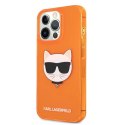 Karl Lagerfeld KLHCP13LCHTRO iPhone 13 Pro / 13 6,1" pomarańczowy/orange hardcase Glitter Choupette Fluo