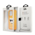 Karl Lagerfeld KLHCP13LCHTRO iPhone 13 Pro / 13 6,1" pomarańczowy/orange hardcase Glitter Choupette Fluo