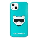 Karl Lagerfeld KLHCP13MCHTRB iPhone 13 6,1" niebieski/blue hardcase Glitter Choupette Fluo