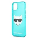 Karl Lagerfeld KLHCP13MCHTRB iPhone 13 6,1" niebieski/blue hardcase Glitter Choupette Fluo