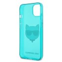 Karl Lagerfeld KLHCP13MCHTRB iPhone 13 6,1" niebieski/blue hardcase Glitter Choupette Fluo