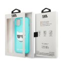 Karl Lagerfeld KLHCP13MCHTRB iPhone 13 6,1" niebieski/blue hardcase Glitter Choupette Fluo