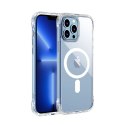 Joyroom Magnetic Defender magnetyczne etui do iPhone 13 Pro pancerny pokrowiec z haczykami podstawką przezroczysty (kompatybilne