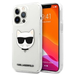 Etui Karl Lagerfeld Choupette Head na iPhone 13 Pro Max - przezroczyste