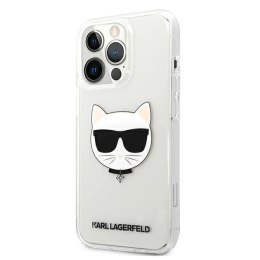 Etui Karl Lagerfeld Choupette Head na iPhone 13 Pro Max - przezroczyste