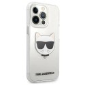 Etui Karl Lagerfeld Choupette Head na iPhone 13 Pro Max - przezroczyste