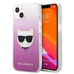 Etui Karl Lagerfeld Choupette Head na iPhone 13 mini - różowe