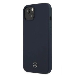 Etui Mercedes Silicone Line na iPhone 13 - granatowe