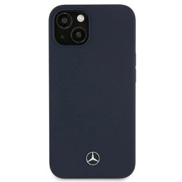 Etui Mercedes Silicone Line na iPhone 13 - granatowe