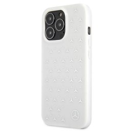 Etui Mercedes Silver Stars Pattern na iPhone 13 Pro Max - białe