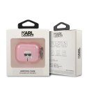 Etui Karl Lagerfeld Glitter Karl's Head na AirPods 3 - różowe