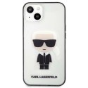 Etui Karl Lagerfeld Iconik Karl na iPhone 13 mini - przezroczyste