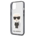 Etui Karl Lagerfeld Iconik Karl na iPhone 13 mini - przezroczyste