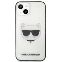 Etui Karl Lagerfeld Ikonik Choupette na iPhone 13 mini - przezroczyste