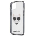 Etui Karl Lagerfeld Ikonik Choupette na iPhone 13 mini - przezroczyste