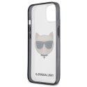 Etui Karl Lagerfeld Ikonik Choupette na iPhone 13 mini - przezroczyste