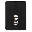 Etui Karl Lagerfeld Saffiano Karl&Choupette na iPad 11'' Pro 2021 - czarne