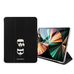 Etui Karl Lagerfeld Saffiano Karl&Choupette na iPad 11'' Pro 2021 - czarne