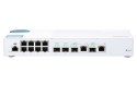 QNAP Przełącznik QSW-M408-2C 4port 10GbE 8 portów 1GbE 2x Combo