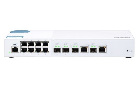 QNAP Przełącznik QSW-M408-2C 4port 10GbE 8 portów 1GbE 2x Combo