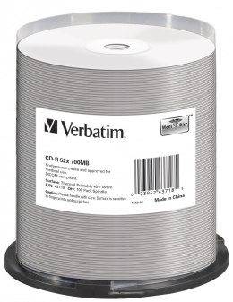 Verbatim CDR VERBATIM 700MB AZO THERMAL (SPINDLE 100)