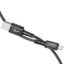 Acefast kabel MFI USB - Lightning 1,2m, 2,4A czarny (C1-02 black)