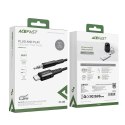 Acefast kabel audio USB Typ C - 3,5mm mini jack (męski) 1,2m, AUX czarny (C1-08 black)