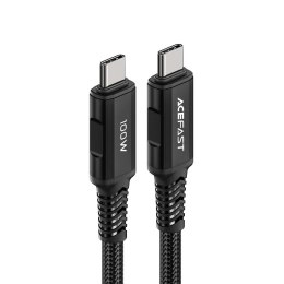 Kabel Acefast C4-03 Black USB-C - USB-C PD QC 100W 5A 480Mb/s 2m - czarny