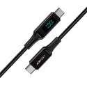 Kabel Acefast C6-03 Black USB-C - USB-C PD QC 100W 5A 480Mb/s 2m - czarny