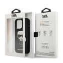 Etui Karl Lagerfeld Saffiano Ikonik Karl's Patch na iPhone 13 Pro Max - czarne