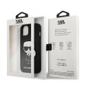 Etui Karl Lagerfeld Saffiano Ikonik Karl's Patch na iPhone 13 mini - czarne