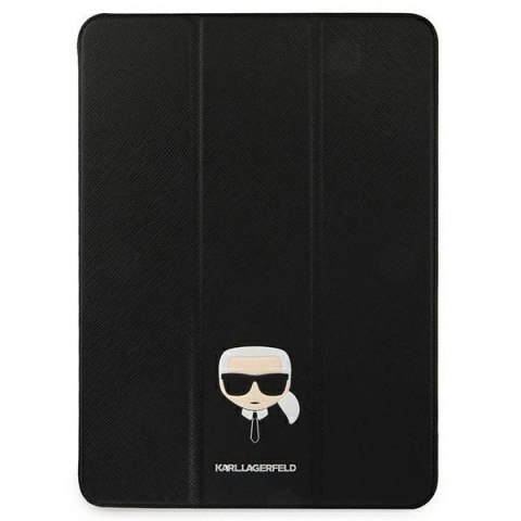 Etui Karl Lagerfeld Saffiano Karl Head na iPad 12.9" Pro 2021 - czarne