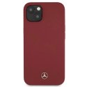 Etui Mercedes Silicone Line na iPhone 13 mini - czerwone