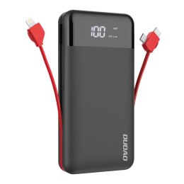 Dudao K1Pro powerbank 20000mAh z wbudowanymi kablami czarny (K1Pro-black)