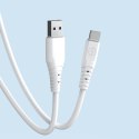 Dudao kabel przewód USB - USB Typ C 6A 1 m biały (TGL3T)