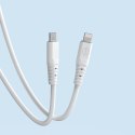 Kabel Dudao TGL3X Lightning - USB-C PD 65W 6A 1m - biały