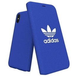 Etui Adidas OR Booklet Case Canvas na iPhone X/Xs - niebieskie