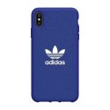 Etui Adidas OR Moulded Case Canvas na iPhone Xs Max - niebieskie