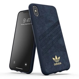 Etui Adidas OR Moulded Case ULTRA Suede na iPhone Xs Max - niebieskie