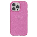 Etui Adidas OR Protective Clear Case Glitter na iPhone 13 Pro / iPhone 13 - różowe