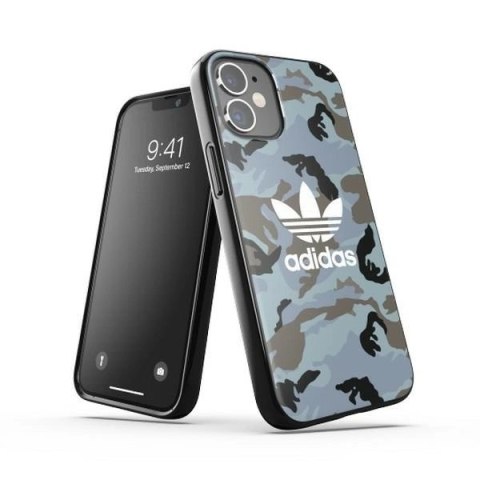 Etui Adidas OR SnapCase Camo na iPhone 12 mini - niebiesko-czarne