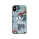 Etui Adidas OR SnapCase Floral na iPhone X / Xs - szare