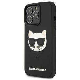 Etui Karl Lagerfeld 3D Rubber Choupette na iPhone 13 Pro Max - czarne