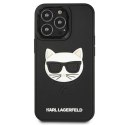 Etui Karl Lagerfeld 3D Rubber Choupette na iPhone 13 Pro Max - czarne