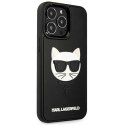 Etui Karl Lagerfeld 3D Rubber Choupette na iPhone 13 Pro Max - czarne